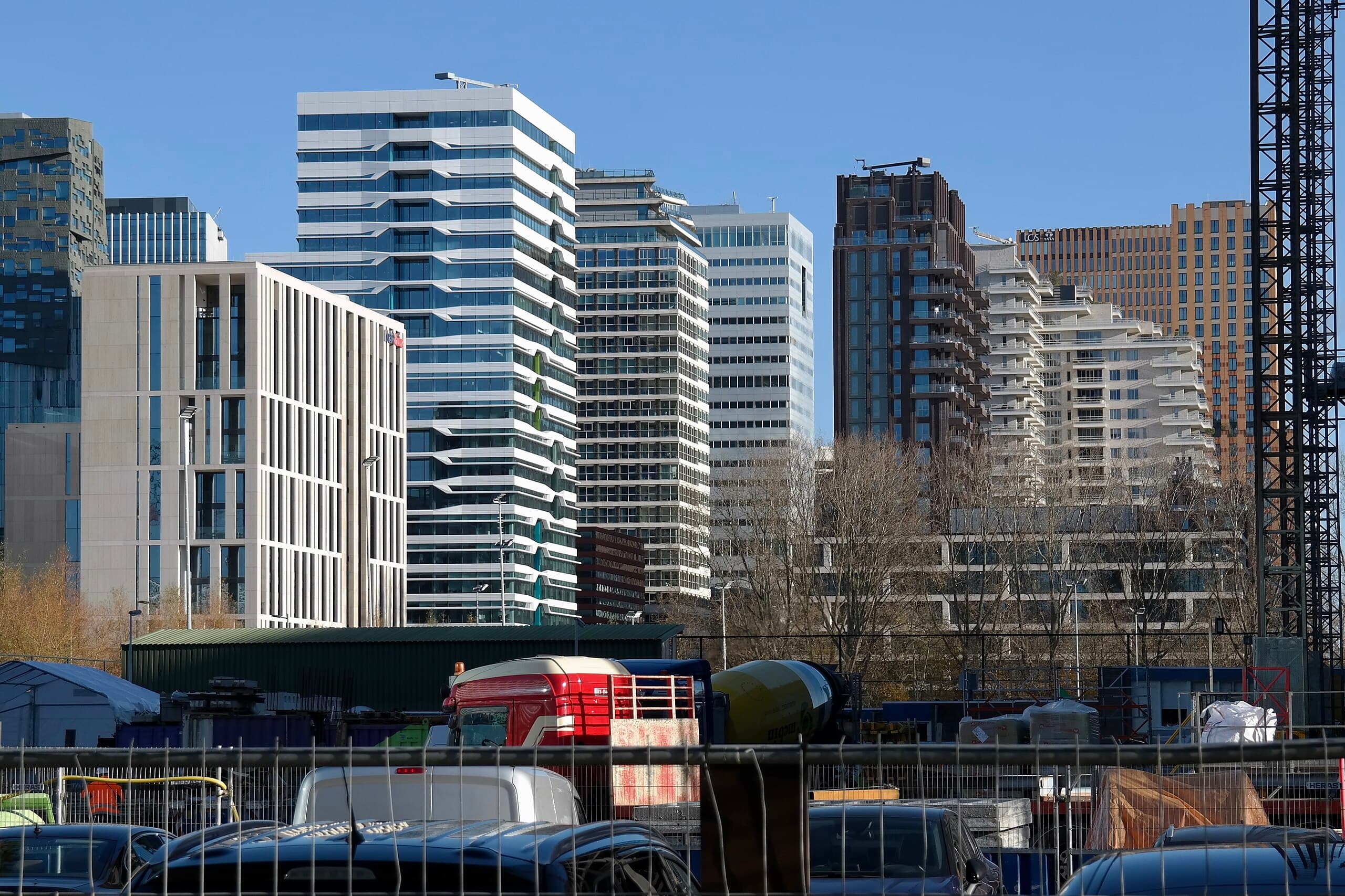 Amsterdam Zuidas Skyline - Moderne gebouwen